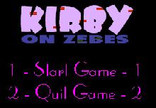 Kirby on Zebes