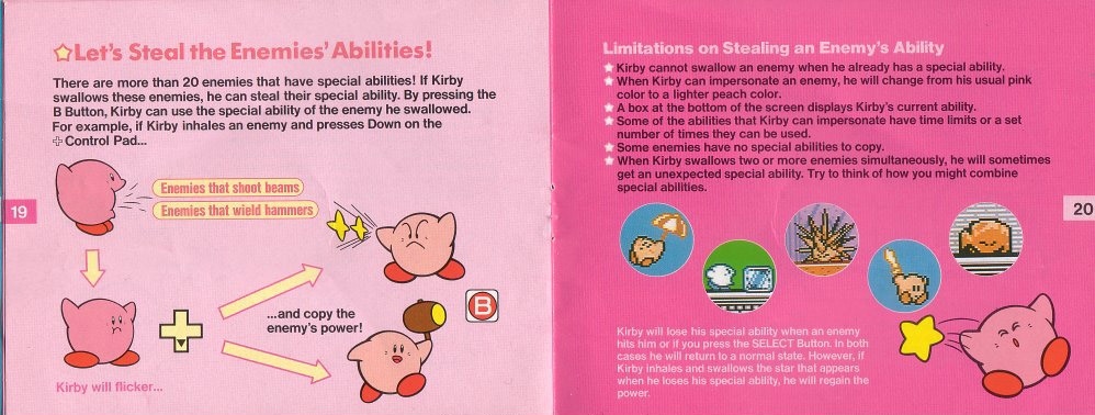 Kirby's Adventure - All Copy Abilities 