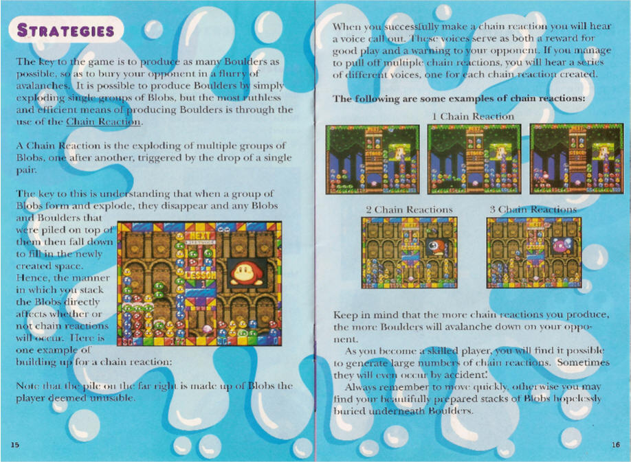 Snes - Kirby's Avalanche Super Nintendo Manual Booklet Only No Game or Box  #1929